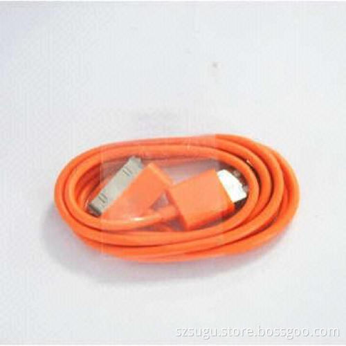 Nice item colorful universal mobile phone data cable for iPhone 4, iPad, mobile phone etc.